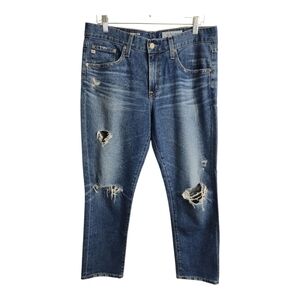 Ag Adriano Goldschmied X Boyfriend Slouchy Slim Destructed Boho Festival Jean 29
